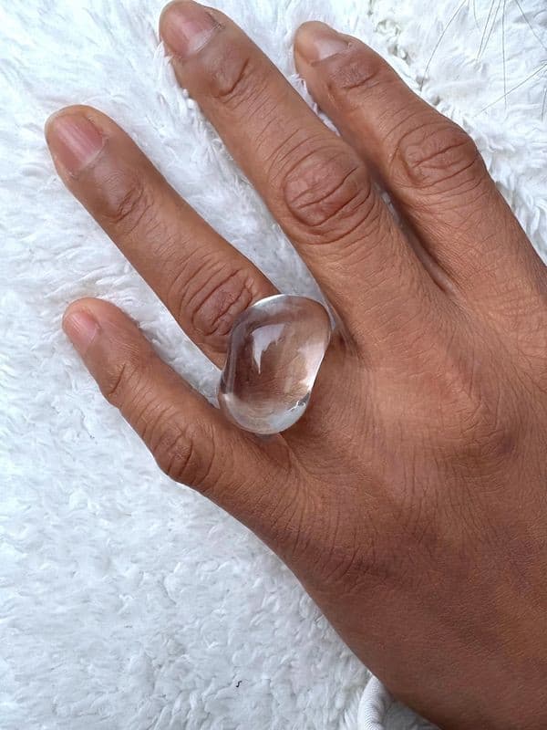 BAGUE BACCARAT GALET — vue 2