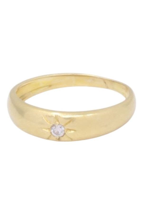 BAGUE JONC ANGLAIS DIAMANT — vue 6