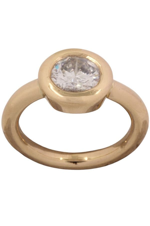 BAGUE SOLITAIRE DIAMANT MODERNE
