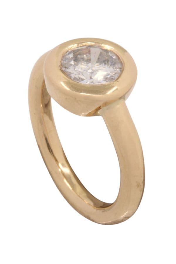 BAGUE SOLITAIRE DIAMANT MODERNE — vue 4