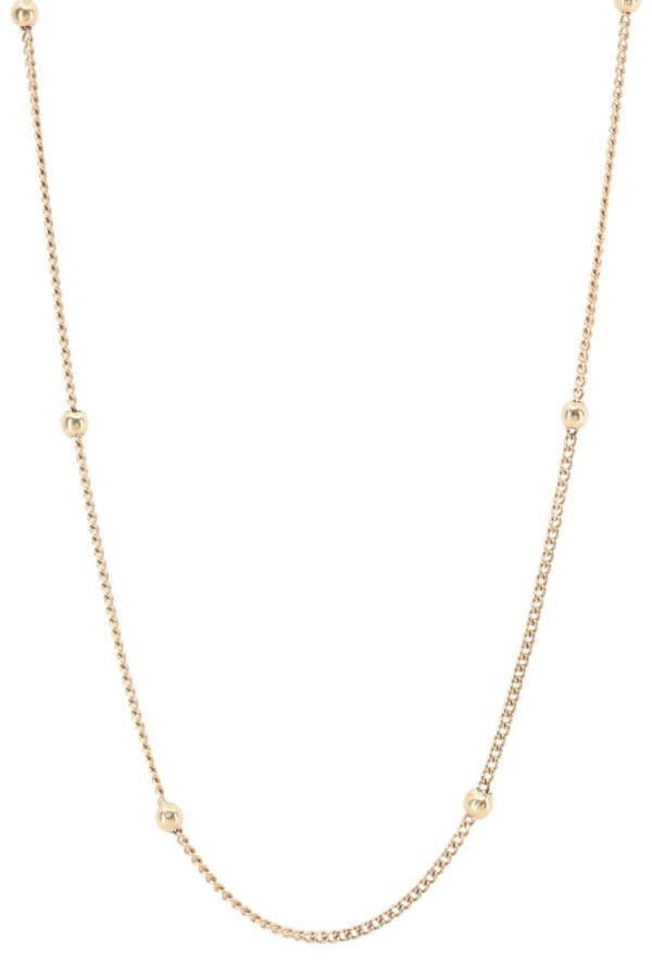 COLLIER BOULES MAILLE GOURMETTE — vue 1
