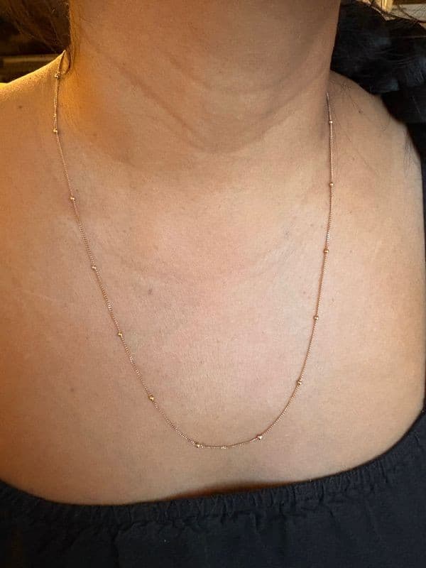 COLLIER BOULES MAILLE GOURMETTE — vue 2