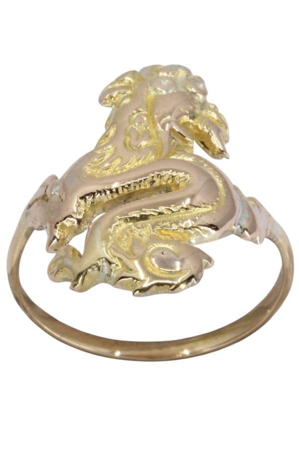 BAGUE MODERNE DRAGON — vue 1