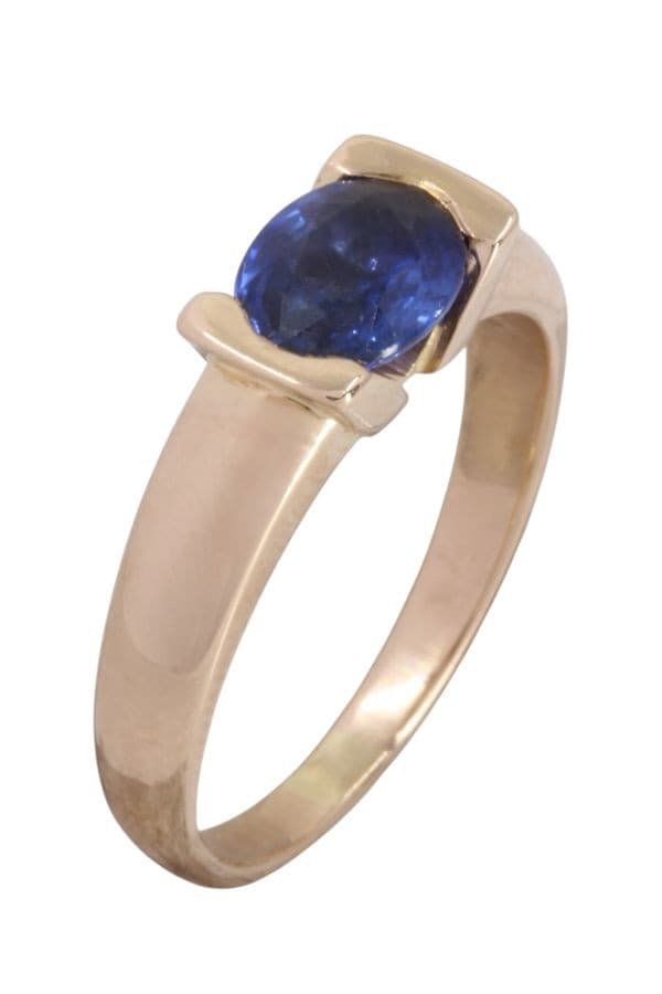 BAGUE JONC SAPHIR — vue 3