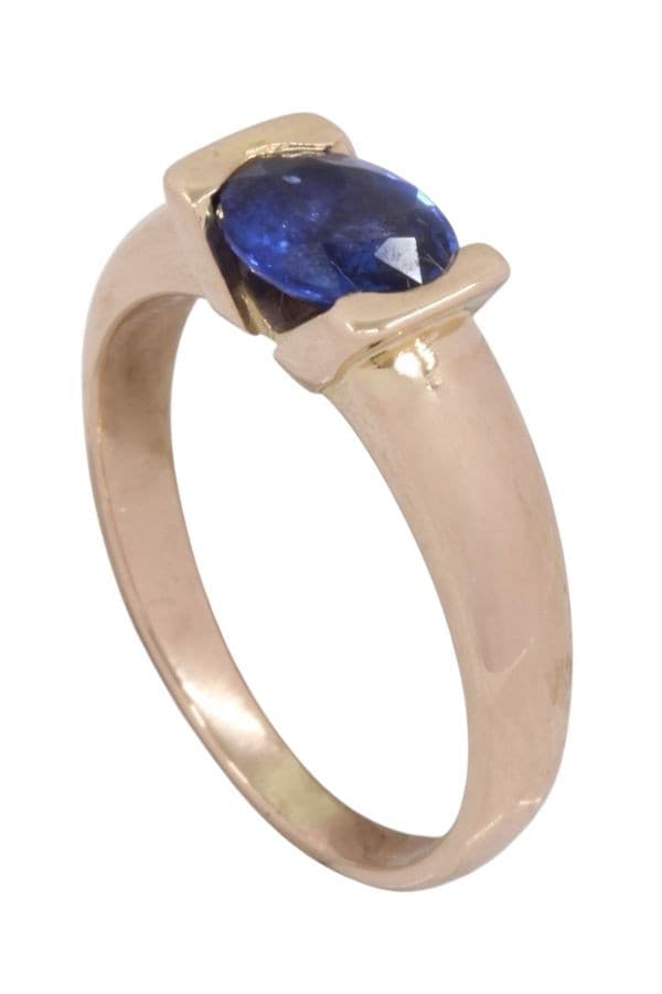 BAGUE JONC SAPHIR — vue 4