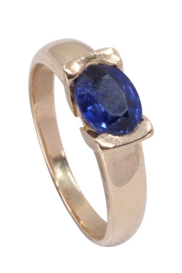 BAGUE JONC SAPHIR — vue 5