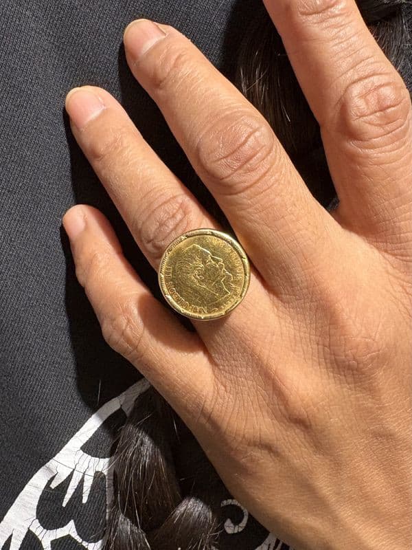 BAGUE PIECE 10 FRANCS — vue 2