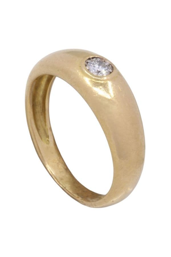 BAGUE JONC ANGLAIS DIAMANT — vue 4