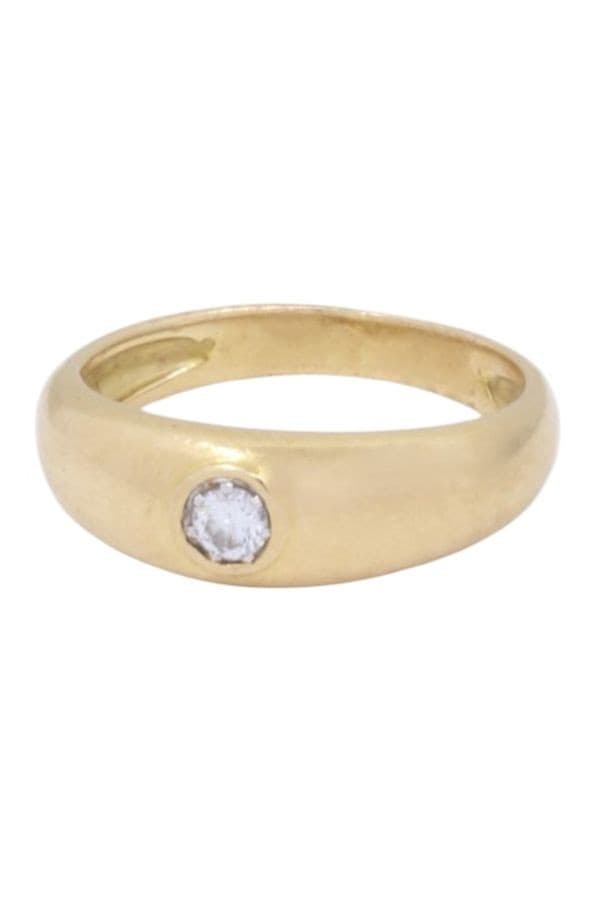 BAGUE JONC ANGLAIS DIAMANT — vue 6