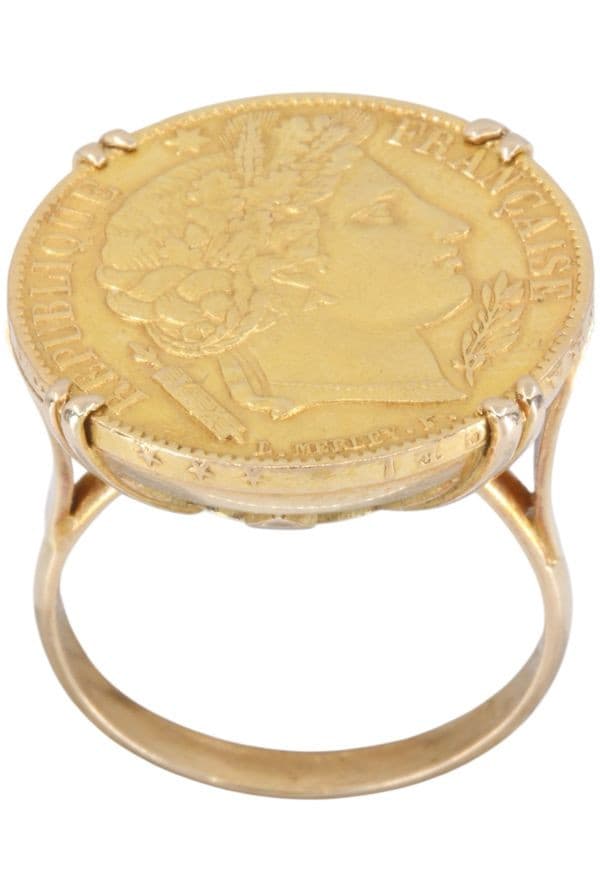 BAGUE PIÈCE 20 FRANCS — vue 1