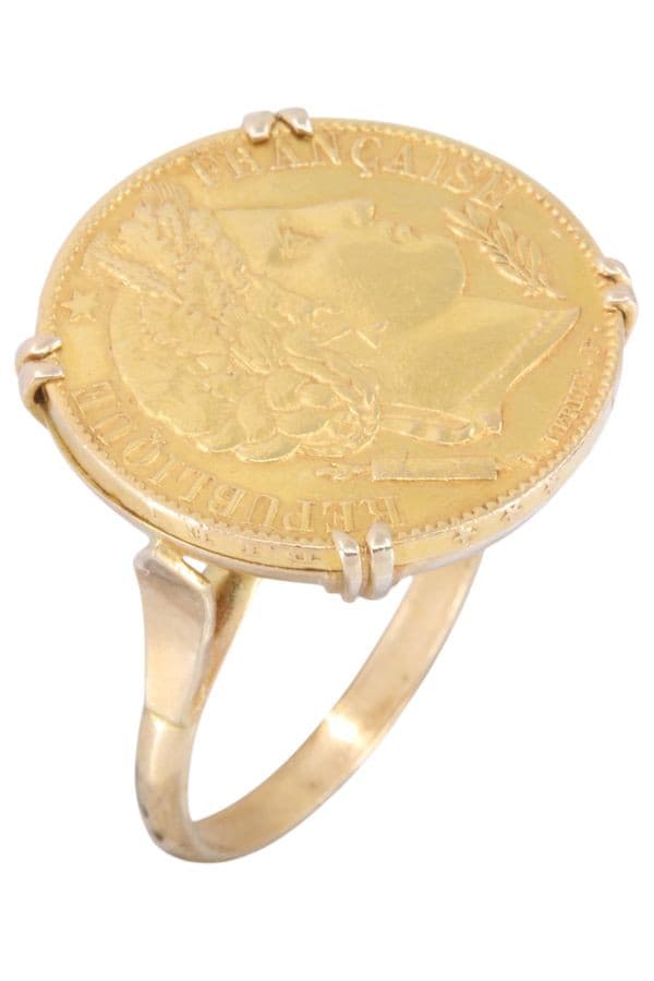 BAGUE PIÈCE 20 FRANCS — vue 3