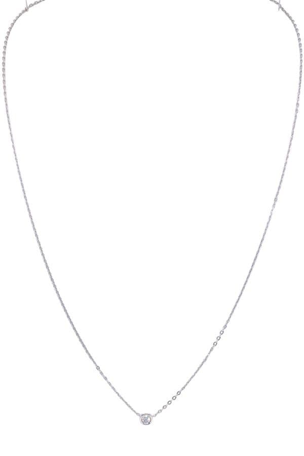 COLLIER CENTRE DIAMANT — vue 1