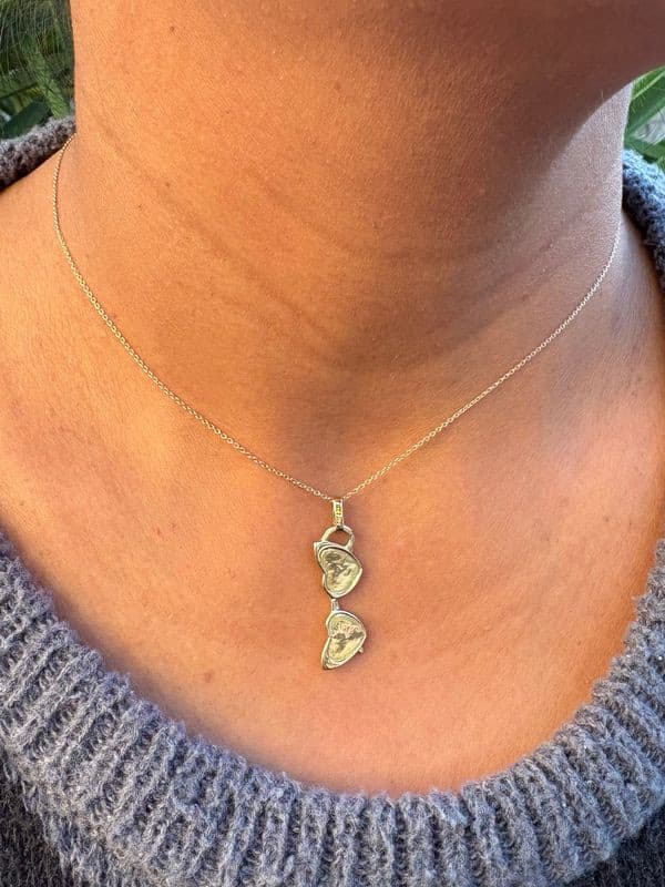 COLLIER LUNETTE DE SOLEIL COEUR — vue 2