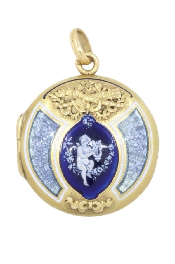 PENDENTIF PORTE-PHOTO ÉMAIL