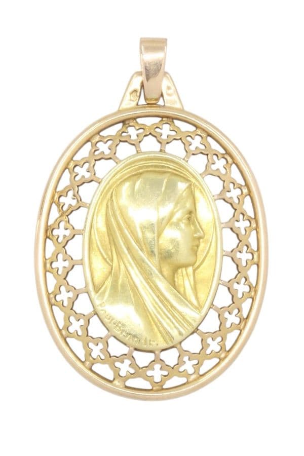 MÉDAILLE VIERGE ANCIENNE