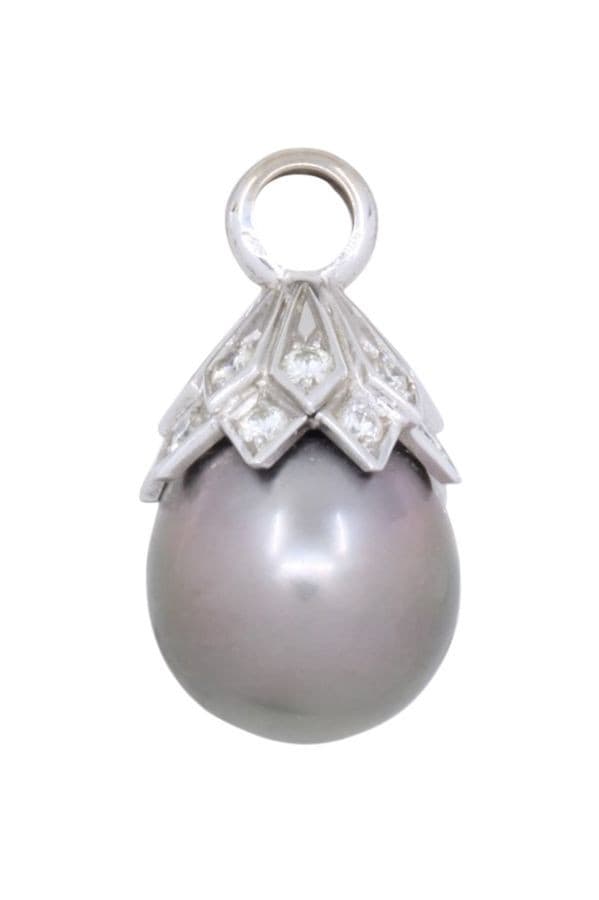 PENDENTIF PERLE DE TAHITI ET DIAMANTS — vue 2