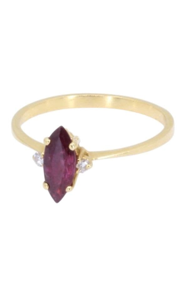 BAGUE MODERNE RUBIS ET DIAMANTS — vue 6