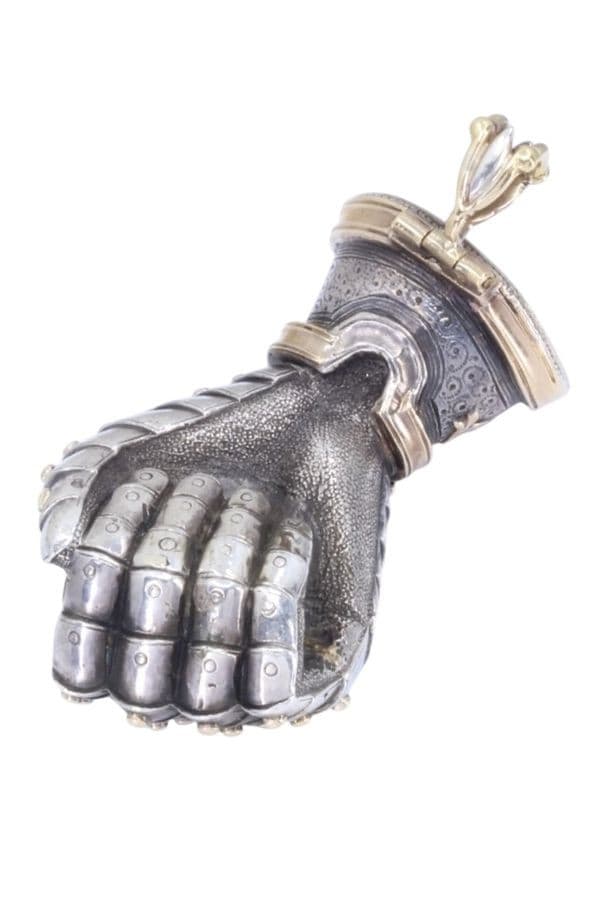 PENDENTIF POING ANCIEN OR/ARGENT — vue 4