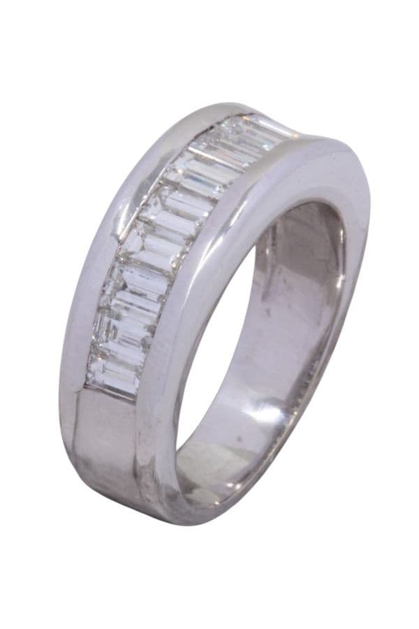 BAGUE MODERNE DIAMANTS — vue 3
