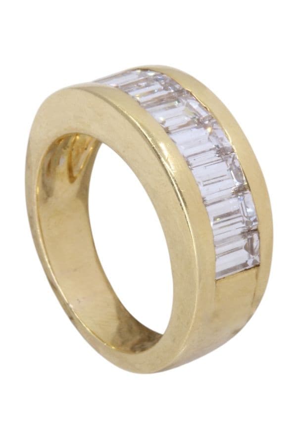 BAGUE MODERNE DIAMANTS — vue 4