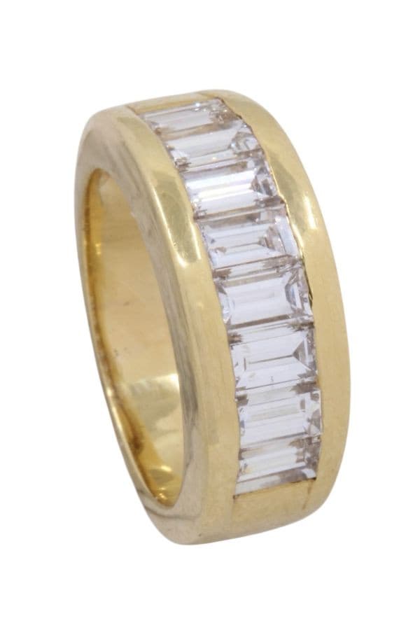 BAGUE MODERNE DIAMANTS — vue 5