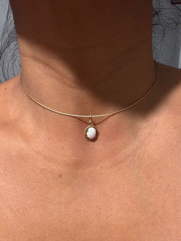 PENDENTIF MODERNE OPALE — vue 2