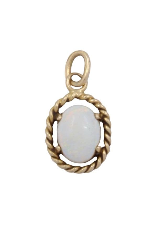 PENDENTIF MODERNE OPALE — vue 1