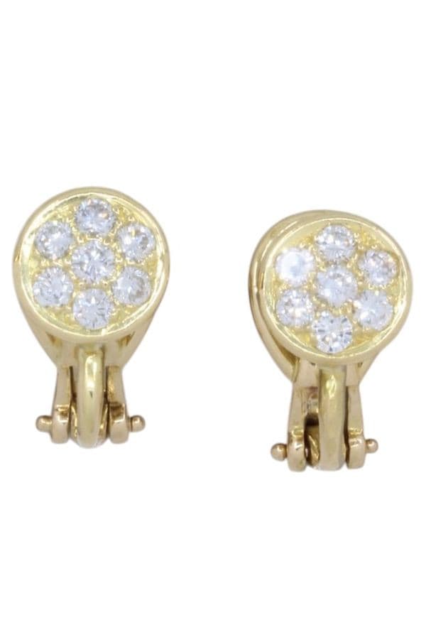 BOUCLES D'OREILLES DIAMANTS MODERNES — vue 1