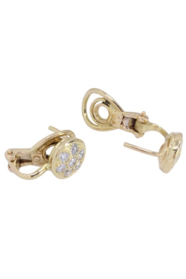 BOUCLES D'OREILLES DIAMANTS MODERNES — vue 3