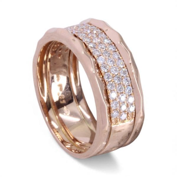 BAGUE PAVAGE DIAMANTS — vue 4