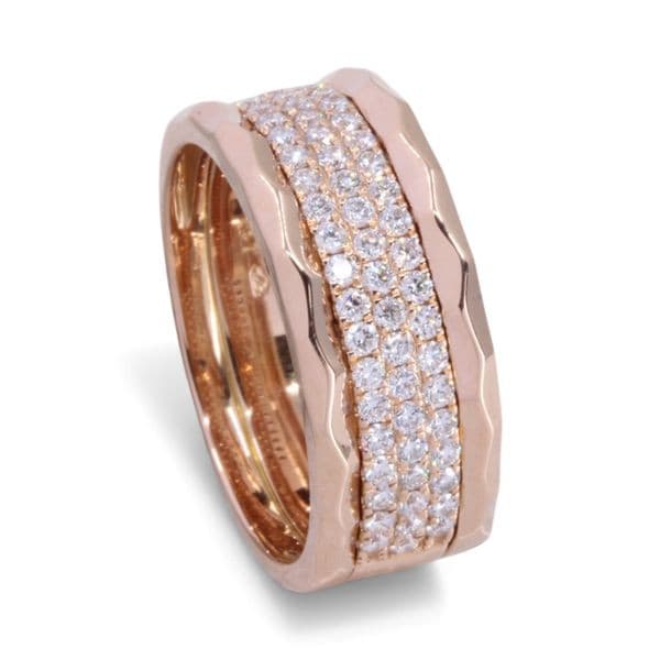 BAGUE PAVAGE DIAMANTS — vue 5