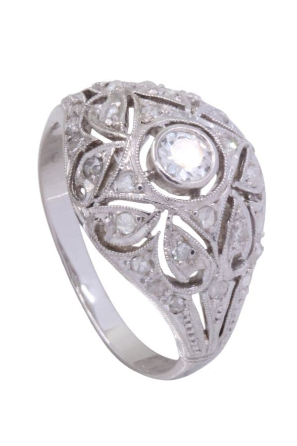 BAGUE ART-DÉCO DIAMANTS — vue 6