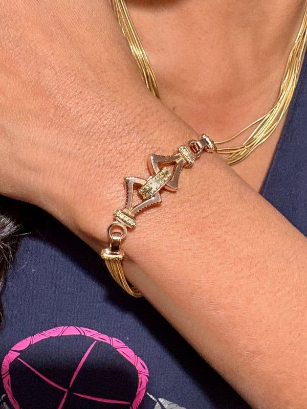 BRACELET ANCIEN 2 ORS NAPOLEON III — vue 2