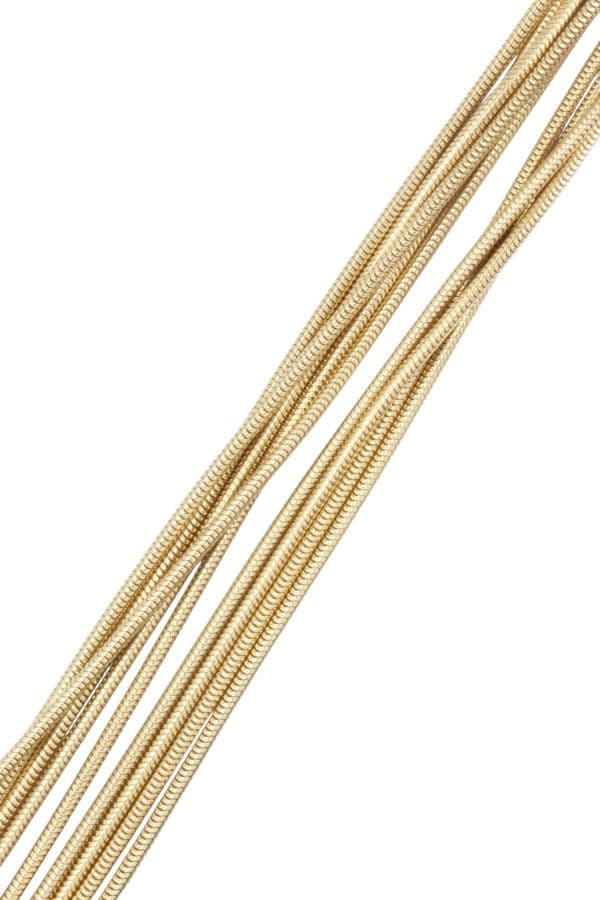 COLLIER MULTI-RANGS MAILLE SERPENTINE — vue 3