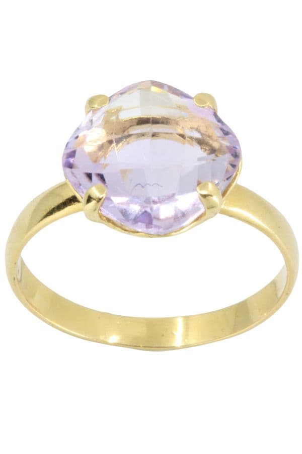 BAGUE MODERNE AMÉTHYSTE — vue 1