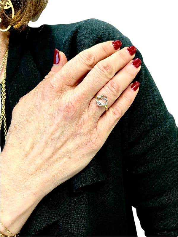 BAGUE MODERNE AMÉTHYSTE — vue 2