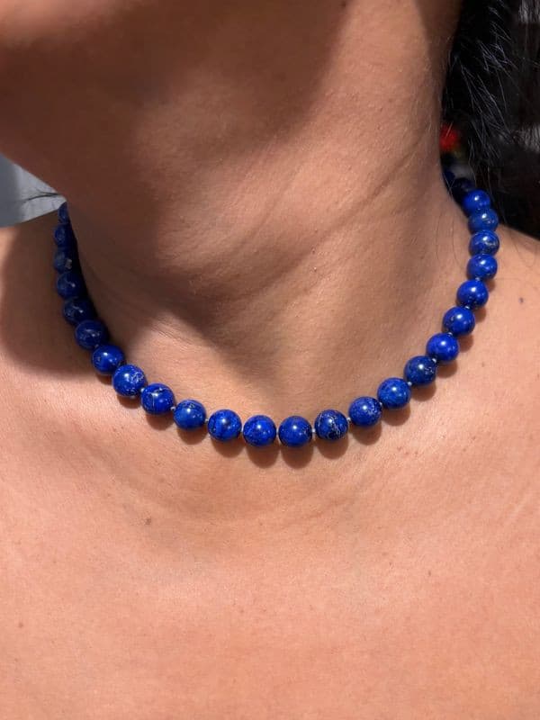 COLLIER LAPIS LAZULI — vue 2