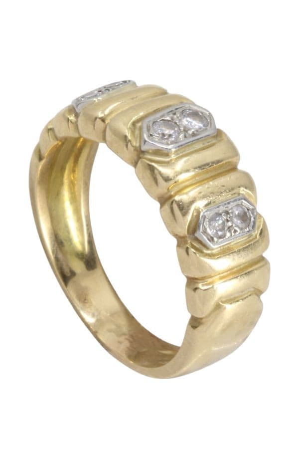 BAGUE MODERNE DIAMANTS — vue 4