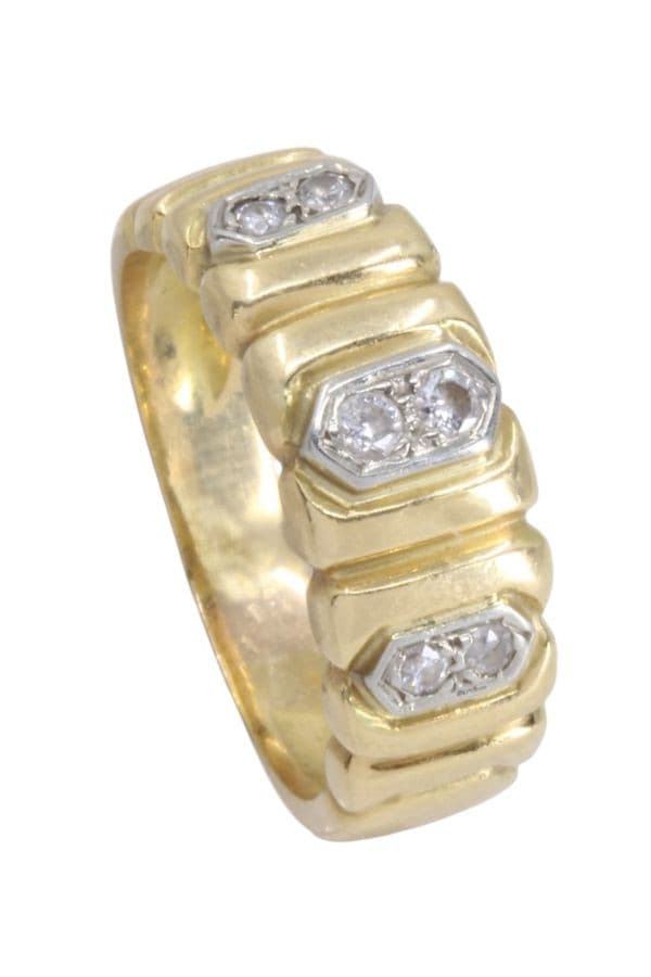 BAGUE MODERNE DIAMANTS — vue 5