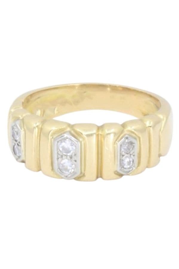 BAGUE MODERNE DIAMANTS — vue 6