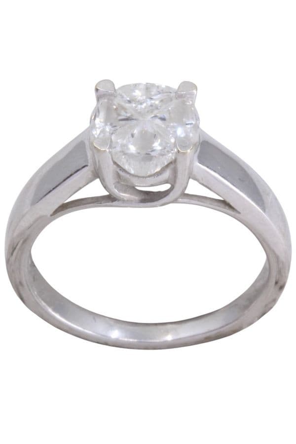 BAGUE  DIAMANTS STYLE SOLITAIRE