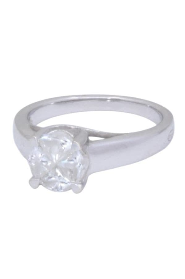 BAGUE  DIAMANTS STYLE SOLITAIRE — vue 6