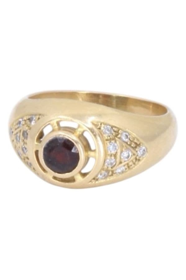 BAGUE JONC RUBIS ET DIAMANTS — vue 6