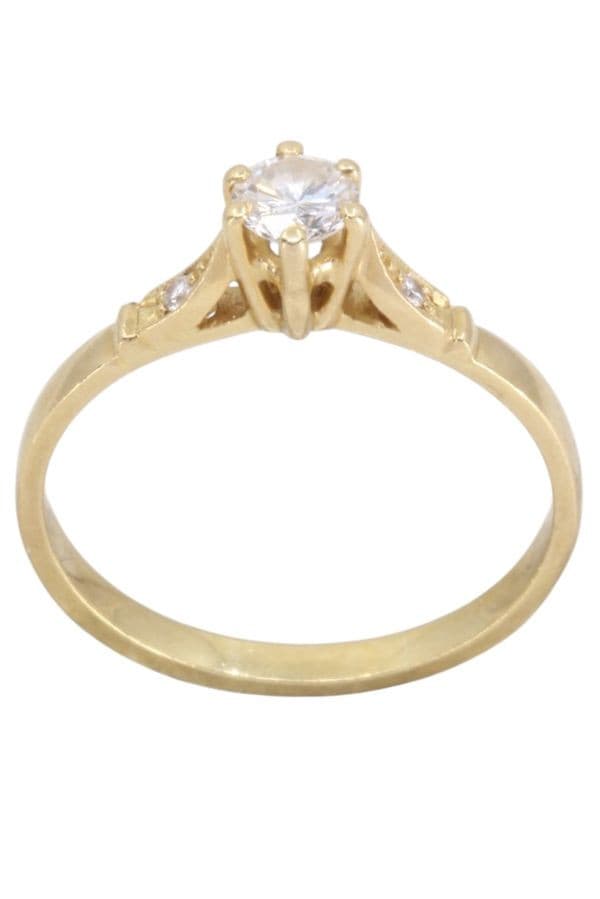 BAGUE EFFET SOLITAIRE DIAMANT
