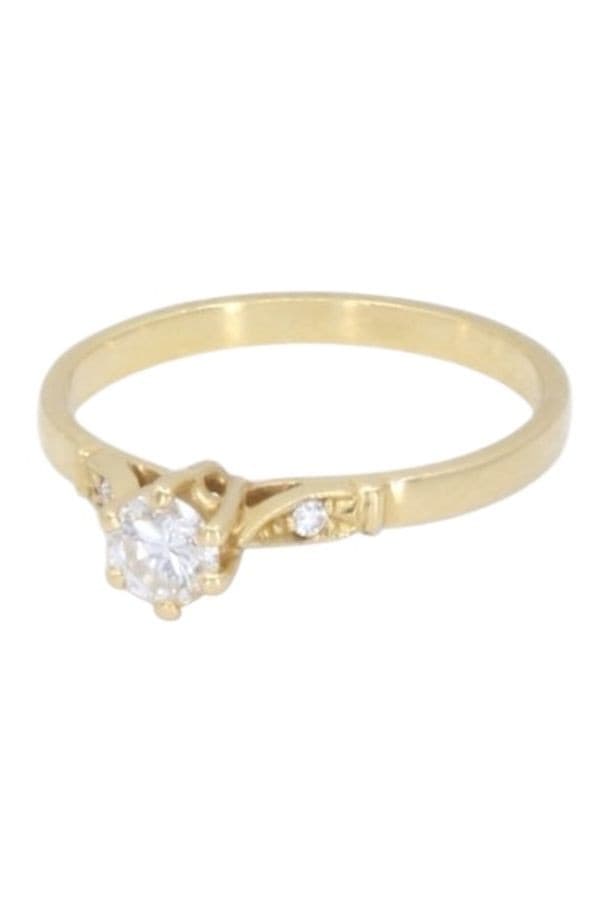 BAGUE EFFET SOLITAIRE DIAMANT — vue 5