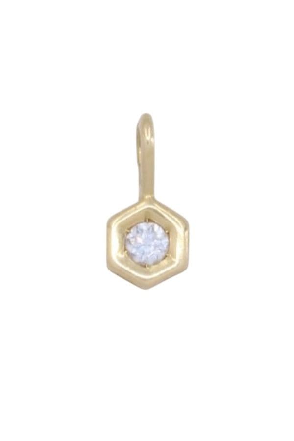 PENDENTIF DIAMANT HEXAGONAL — vue 1