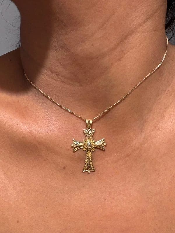 CROIX ANCIENNE FILIGRANE — vue 2