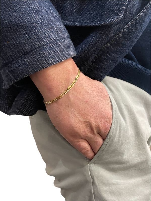 BRACELET MAILLE MARINE — vue 2