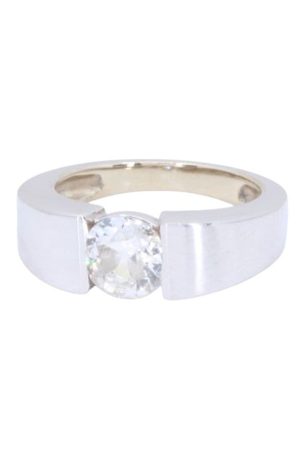 BAGUE SOLITAIRE DIAMANT MODERNE — vue 6