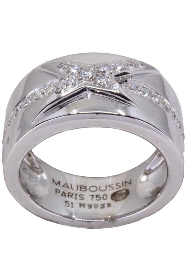 BAGUE MAUBOUSSIN "ÉTOILE DIVINE" DIAMANTS